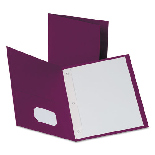 Oxford™ wholesale. Twin-pocket Folders With 3 Fasteners, Letter, 1-2" Capacity, Burgundy, 25-box. HSD Wholesale: Janitorial Supplies, Breakroom Supplies, Office Supplies.