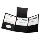 Oxford™ wholesale. Tri-fold Folder W-3 Pockets, Holds 150 Letter-size Sheets, Black. HSD Wholesale: Janitorial Supplies, Breakroom Supplies, Office Supplies.