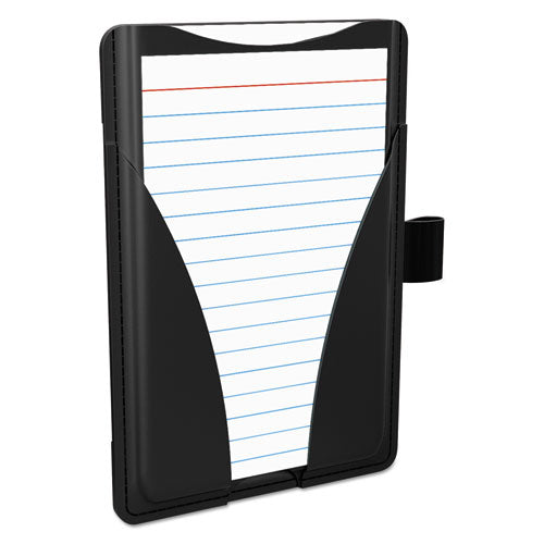 Oxford™ wholesale. At Hand Note Card Case, 25 Capacity, 3 3-4d X 5 1-2w, Black. HSD Wholesale: Janitorial Supplies, Breakroom Supplies, Office Supplies.