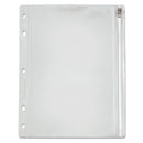 Oxford™ wholesale. Zippered Ring Binder Pocket, 10 1-2 X 8, Clear. HSD Wholesale: Janitorial Supplies, Breakroom Supplies, Office Supplies.