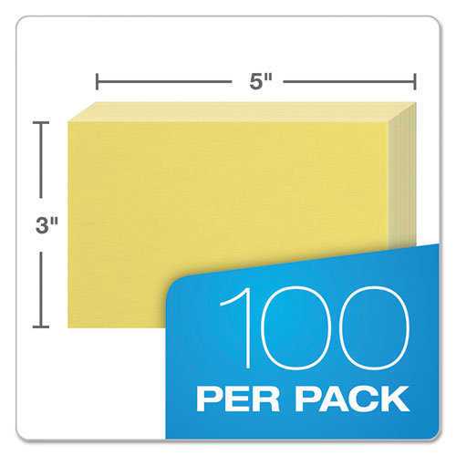 Oxford™ wholesale. Unruled Index Cards, 3 X 5, Canary, 100-pack. HSD Wholesale: Janitorial Supplies, Breakroom Supplies, Office Supplies.