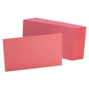 Oxford™ wholesale. Unruled Index Cards, 3 X 5, Cherry, 100-pack. HSD Wholesale: Janitorial Supplies, Breakroom Supplies, Office Supplies.