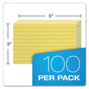 Oxford™ wholesale. Ruled Index Cards, 3 X 5, Canary, 100-pack. HSD Wholesale: Janitorial Supplies, Breakroom Supplies, Office Supplies.