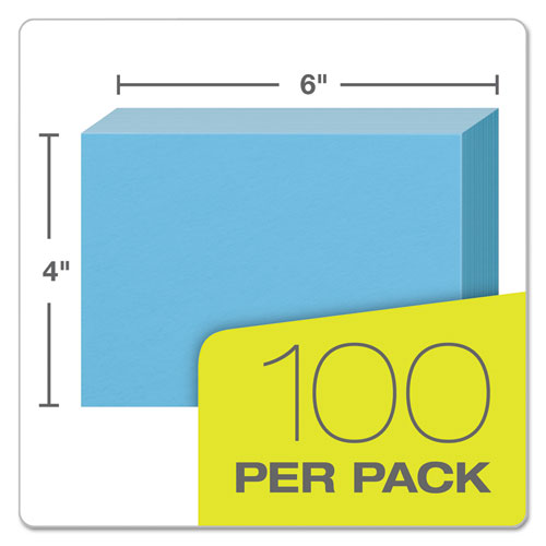 Oxford™ wholesale. Unruled Index Cards, 4 X 6, Blue, 100-pack. HSD Wholesale: Janitorial Supplies, Breakroom Supplies, Office Supplies.