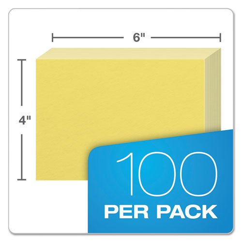 Oxford™ wholesale. Unruled Index Cards, 4 X 6, Canary, 100-pack. HSD Wholesale: Janitorial Supplies, Breakroom Supplies, Office Supplies.