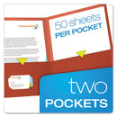 Oxford™ wholesale. Earthwise By Oxford 100% Recycled Paper Twin-pocket Portfolio, Red. HSD Wholesale: Janitorial Supplies, Breakroom Supplies, Office Supplies.