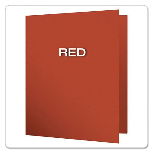 Oxford™ wholesale. Earthwise By Oxford 100% Recycled Paper Twin-pocket Portfolio, Red. HSD Wholesale: Janitorial Supplies, Breakroom Supplies, Office Supplies.