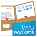 Oxford™ wholesale. Earthwise By Oxford 100% Recycled Paper Twin-pocket Portfolio, Natural. HSD Wholesale: Janitorial Supplies, Breakroom Supplies, Office Supplies.