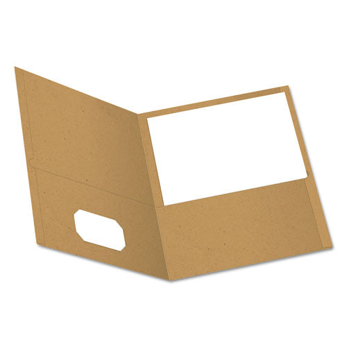 Oxford™ wholesale. Earthwise By Oxford 100% Recycled Paper Twin-pocket Portfolio, Natural. HSD Wholesale: Janitorial Supplies, Breakroom Supplies, Office Supplies.