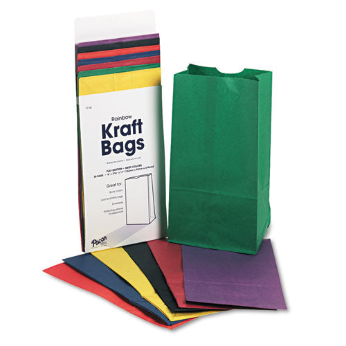 Pacon® wholesale. Rainbow Bags, 6" X 11", Assorted Bright, 28-pack. HSD Wholesale: Janitorial Supplies, Breakroom Supplies, Office Supplies.