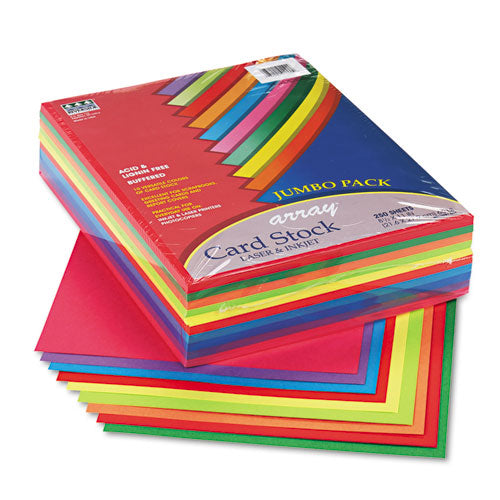 Pacon® wholesale. Array Card Stock, 65lb, 8.5 X 11, Assorted Lively Colors, 250-pack. HSD Wholesale: Janitorial Supplies, Breakroom Supplies, Office Supplies.