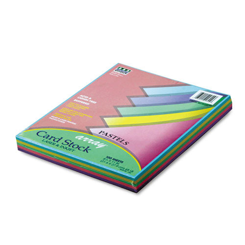 Pacon® wholesale. Array Card Stock, 65lb, 8.5 X 11, Assorted Pastel Colors, 100-pack. HSD Wholesale: Janitorial Supplies, Breakroom Supplies, Office Supplies.