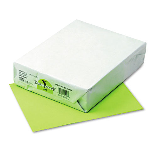 Pacon® wholesale. Kaleidoscope Multipurpose Colored Paper, 24lb, 8.5 X 11, Lime, 500-ream. HSD Wholesale: Janitorial Supplies, Breakroom Supplies, Office Supplies.