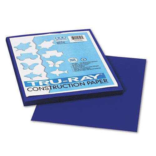 Pacon® wholesale. Tru-ray Construction Paper, 76lb, 9 X 12, Royal Blue, 50-pack. HSD Wholesale: Janitorial Supplies, Breakroom Supplies, Office Supplies.