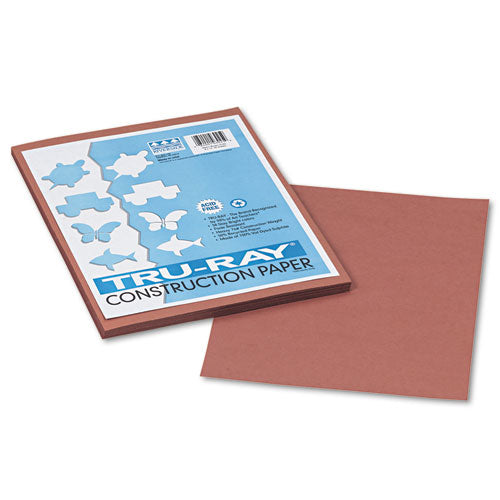 Pacon® wholesale. Tru-ray Construction Paper, 76lb, 9 X 12, Warm Brown, 50-pack. HSD Wholesale: Janitorial Supplies, Breakroom Supplies, Office Supplies.