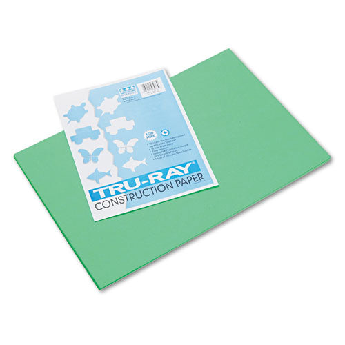 Pacon® wholesale. Tru-ray Construction Paper, 76lb, 12 X 18, Festive Green, 50-pack. HSD Wholesale: Janitorial Supplies, Breakroom Supplies, Office Supplies.