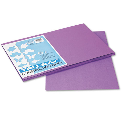 Pacon® wholesale. Tru-ray Construction Paper, 76lb, 12 X 18, Violet, 50-pack. HSD Wholesale: Janitorial Supplies, Breakroom Supplies, Office Supplies.