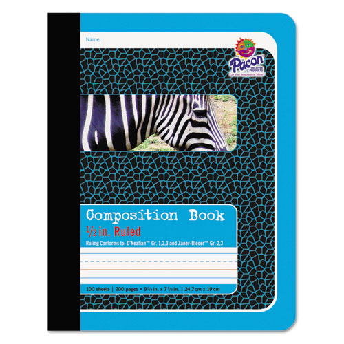 Pacon® wholesale. Composition Book, Medium-college Rule, Blue Cover, 9.75 X 7.5, 100 Sheets. HSD Wholesale: Janitorial Supplies, Breakroom Supplies, Office Supplies.