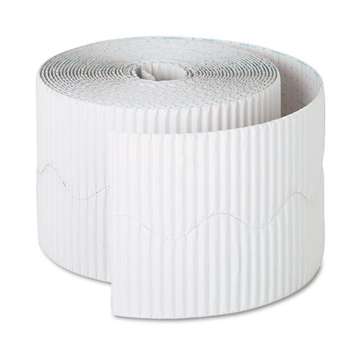 Pacon® wholesale. Bordette Decorative Border, 2 1-4" X 50' Roll, White. HSD Wholesale: Janitorial Supplies, Breakroom Supplies, Office Supplies.