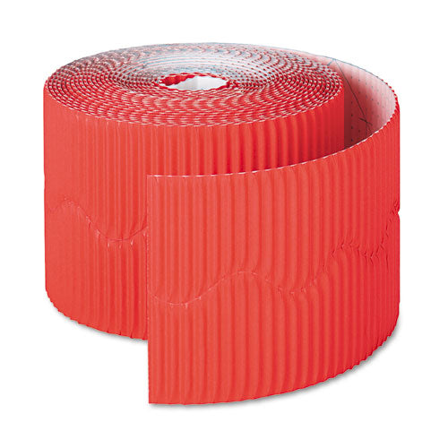 Pacon® wholesale. Bordette Decorative Border, 2 1-4" X 50' Roll, Flame Red. HSD Wholesale: Janitorial Supplies, Breakroom Supplies, Office Supplies.