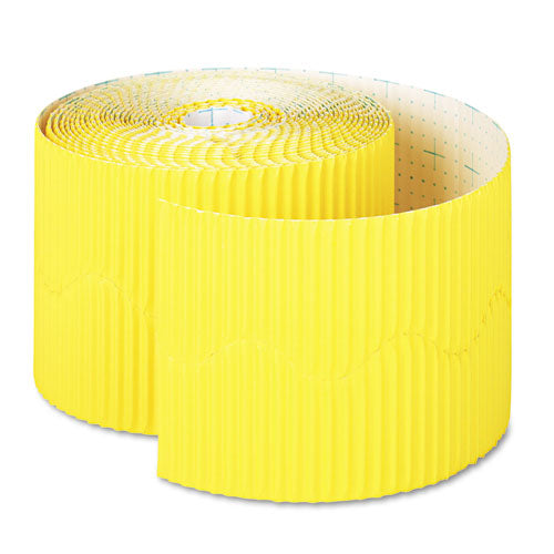 Pacon® wholesale. Bordette Decorative Border, 2 1-4" X 50' Roll, Canary. HSD Wholesale: Janitorial Supplies, Breakroom Supplies, Office Supplies.