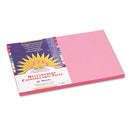 SunWorks® wholesale. Construction Paper, 58lb, 12 X 18, Pink, 50-pack. HSD Wholesale: Janitorial Supplies, Breakroom Supplies, Office Supplies.