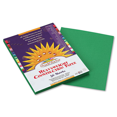 SunWorks® wholesale. Construction Paper, 58lb, 9 X 12, Holiday Green, 50-pack. HSD Wholesale: Janitorial Supplies, Breakroom Supplies, Office Supplies.