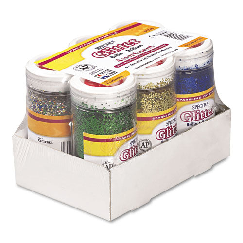 Pacon® wholesale. Spectra Glitter, .04 Hexagon Crystals, Assorted, 4 Oz Shaker-top Jar, 6-pack. HSD Wholesale: Janitorial Supplies, Breakroom Supplies, Office Supplies.