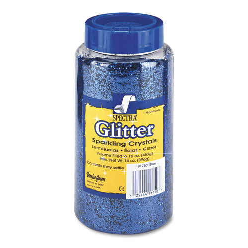 Pacon® wholesale. Spectra Glitter, .04 Hexagon Crystals, Blue, 16 Oz Shaker-top Jar. HSD Wholesale: Janitorial Supplies, Breakroom Supplies, Office Supplies.