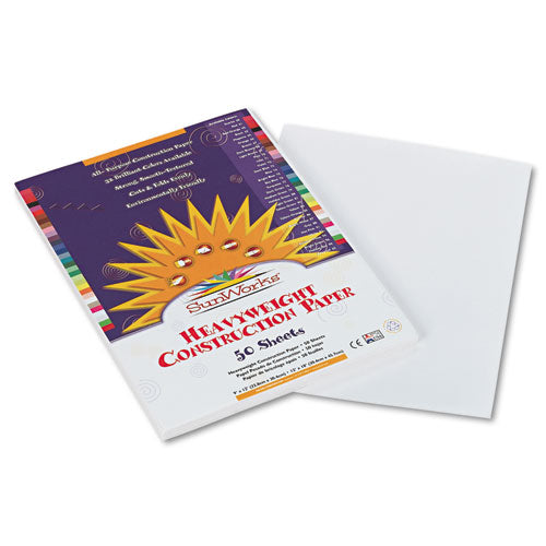 SunWorks® wholesale. Construction Paper, 58lb, 9 X 12, White, 50-pack. HSD Wholesale: Janitorial Supplies, Breakroom Supplies, Office Supplies.