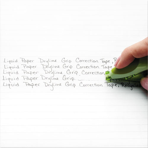 Paper Mate® Liquid Paper® wholesale. Dryline Grip Correction Tape, Recycled Dispenser, 1-5" X 335", 2-pack. HSD Wholesale: Janitorial Supplies, Breakroom Supplies, Office Supplies.