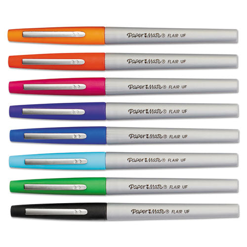 Paper Mate® wholesale. Flair Felt Tip Stick Porous Point Marker Pen, 0.4mm, Assorted Ink-barrel, 8-set. HSD Wholesale: Janitorial Supplies, Breakroom Supplies, Office Supplies.