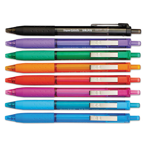 Paper Mate® wholesale. Inkjoy 300 Rt Retractable Ballpoint Pen, 1mm, Assorted Ink-barrel, 8-pack. HSD Wholesale: Janitorial Supplies, Breakroom Supplies, Office Supplies.