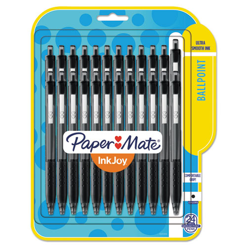 Paper Mate® wholesale. Inkjoy 300 Rt Retractable Ballpoint Pen, 1mm, Black Ink-barrel, 24-pack. HSD Wholesale: Janitorial Supplies, Breakroom Supplies, Office Supplies.