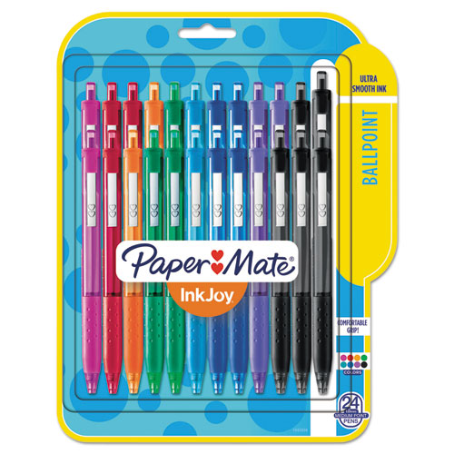 Paper Mate® wholesale. Inkjoy 300 Rt Retractable Ballpoint Pen, 1mm, Assorted Ink-barrel, 24-pack. HSD Wholesale: Janitorial Supplies, Breakroom Supplies, Office Supplies.