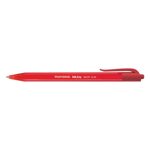 Paper Mate® wholesale. Inkjoy 100 Rt Retractable Ballpoint Pen, Medium 1mm, Red Ink-barrel, Dozen. HSD Wholesale: Janitorial Supplies, Breakroom Supplies, Office Supplies.