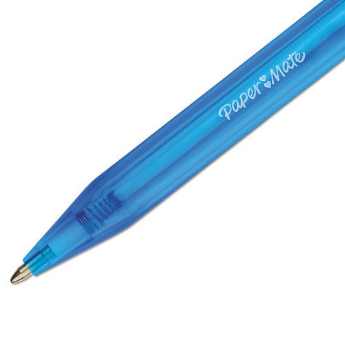 Paper Mate® wholesale. Inkjoy 100 Rt Retractable Ballpoint Pen, Medium 1mm, Blue Ink-barrel, Dozen. HSD Wholesale: Janitorial Supplies, Breakroom Supplies, Office Supplies.