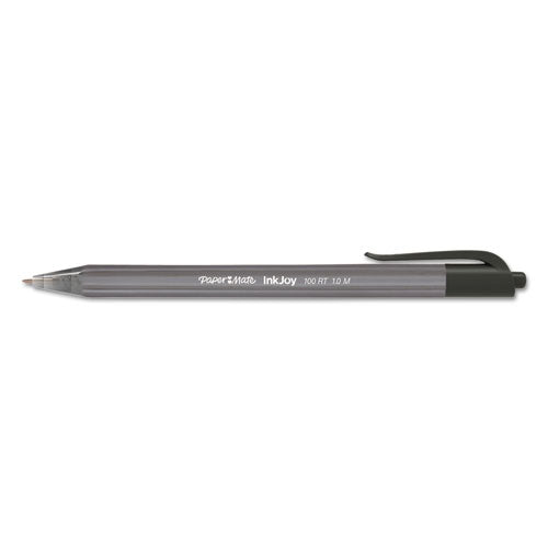 Paper Mate® wholesale. Inkjoy 100 Rt Retractable Ballpoint Pen, Medium 1mm, Black Ink-barrel, Dozen. HSD Wholesale: Janitorial Supplies, Breakroom Supplies, Office Supplies.