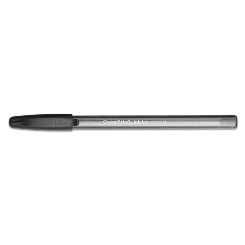 Paper Mate® wholesale. Inkjoy 100 Stick Ballpoint Pen, Medium 1mm, Black Ink-barrel, Dozen. HSD Wholesale: Janitorial Supplies, Breakroom Supplies, Office Supplies.
