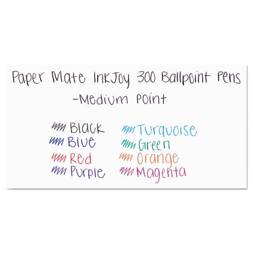 Paper Mate® wholesale. Inkjoy 300 Rt Retractable Ballpoint Pen, Medium 1mm, Red Ink-barrel, Dozen. HSD Wholesale: Janitorial Supplies, Breakroom Supplies, Office Supplies.