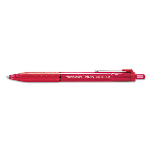 Paper Mate® wholesale. Inkjoy 300 Rt Retractable Ballpoint Pen, Medium 1mm, Red Ink-barrel, Dozen. HSD Wholesale: Janitorial Supplies, Breakroom Supplies, Office Supplies.