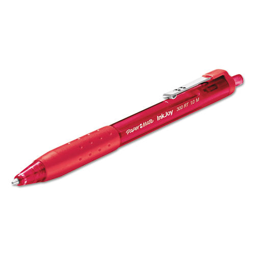 Paper Mate® wholesale. Inkjoy 300 Rt Retractable Ballpoint Pen, Medium 1mm, Red Ink-barrel, Dozen. HSD Wholesale: Janitorial Supplies, Breakroom Supplies, Office Supplies.