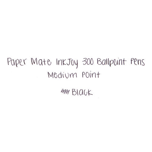 Paper Mate® wholesale. Inkjoy 300 Rt Retractable Ballpoint Pen, Medium 1mm, Black Ink-barrel, Dozen. HSD Wholesale: Janitorial Supplies, Breakroom Supplies, Office Supplies.