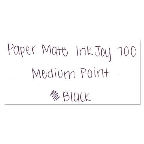 Paper Mate® wholesale. Inkjoy 700 Rt Retractable Ballpoint Pen, 1mm, Black Ink, White Barrel, Dozen. HSD Wholesale: Janitorial Supplies, Breakroom Supplies, Office Supplies.