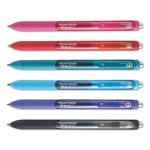 Paper Mate® wholesale. Inkjoy Retractable Gel Pen, Medium 0.7mm, Assorted Ink-barrel, 6-set. HSD Wholesale: Janitorial Supplies, Breakroom Supplies, Office Supplies.