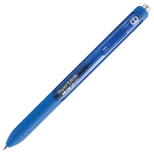 Paper Mate® wholesale. Inkjoy Retractable Gel Pen, Micro 0.5mm, Blue Ink-barrel, Dozen. HSD Wholesale: Janitorial Supplies, Breakroom Supplies, Office Supplies.