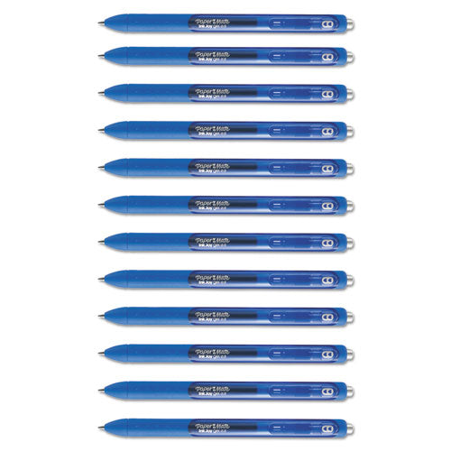 Paper Mate® wholesale. Inkjoy Retractable Gel Pen, Micro 0.5mm, Blue Ink-barrel, Dozen. HSD Wholesale: Janitorial Supplies, Breakroom Supplies, Office Supplies.