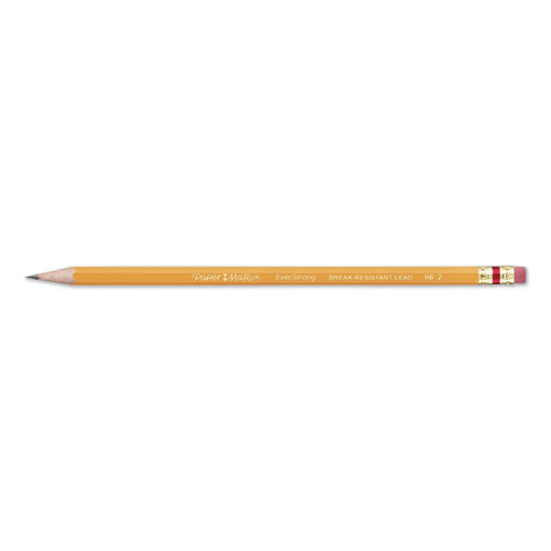 Everstrong #2 Pencils, Hb (#2), Black Lead, Gold Barrel, Dozen