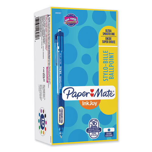 Paper Mate® wholesale. Inkjoy 300 Rt Retractable Ballpoint Pen, Medium 1 Mm, Blue Ink-barrel, 36-pack. HSD Wholesale: Janitorial Supplies, Breakroom Supplies, Office Supplies.