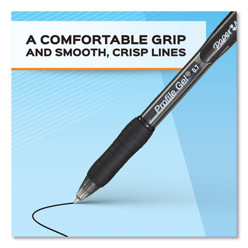 Paper Mate® wholesale. Profile Retractable Gel Pen, Medium 0.7 Mm, Assorted Ink-barrel, 36-set. HSD Wholesale: Janitorial Supplies, Breakroom Supplies, Office Supplies.